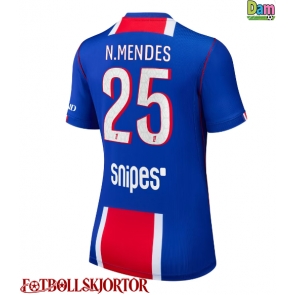 Paris Saint-Germain Nuno Mendes #25 Hemmatröja Dam 2026-27 Kortärmad